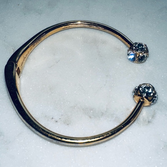 Kate Spade Lady Marmalade Gold Bangle Crystal Bracelet - Picture 5 of 6